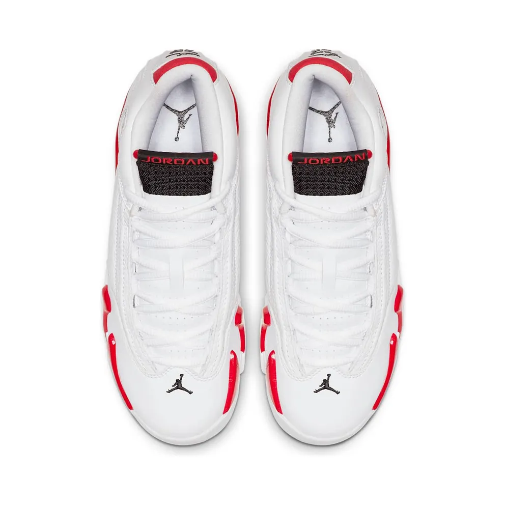 Jordan 14 Retro Rip Hamilton (GS) White/Black-Varsity Red-Metallic Silver (487524-100)