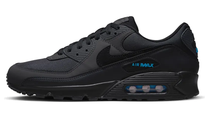 Nike Air Max 90 Dark Smoke Grey Laser Blue (DQ4071-002)
