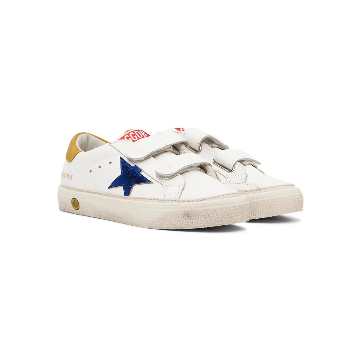 Golden Goose Kids White May School Sneakers (GYF00198.F003292.11208) (4)