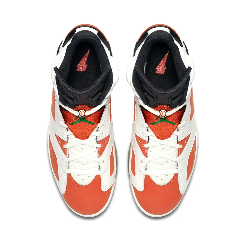 Jordan 6 Retro Gatorade Like Mike White Summit White/Team Orange-Black (384664-145)