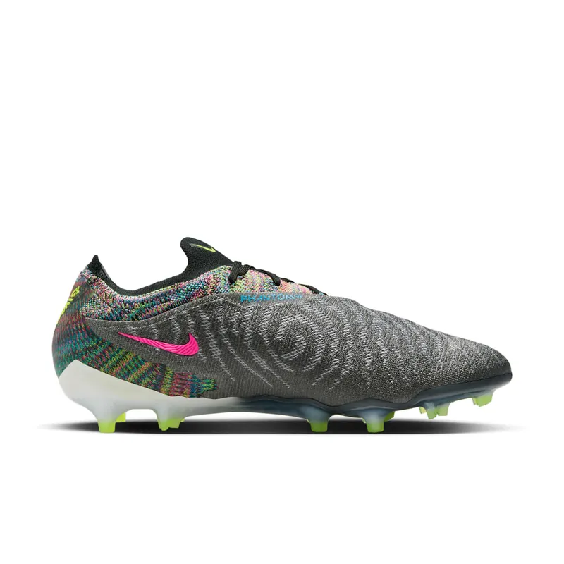 Nike Gripknit Phantom GX Elite Fusion FG Black White Blue Glow Volt (DV6971-071)