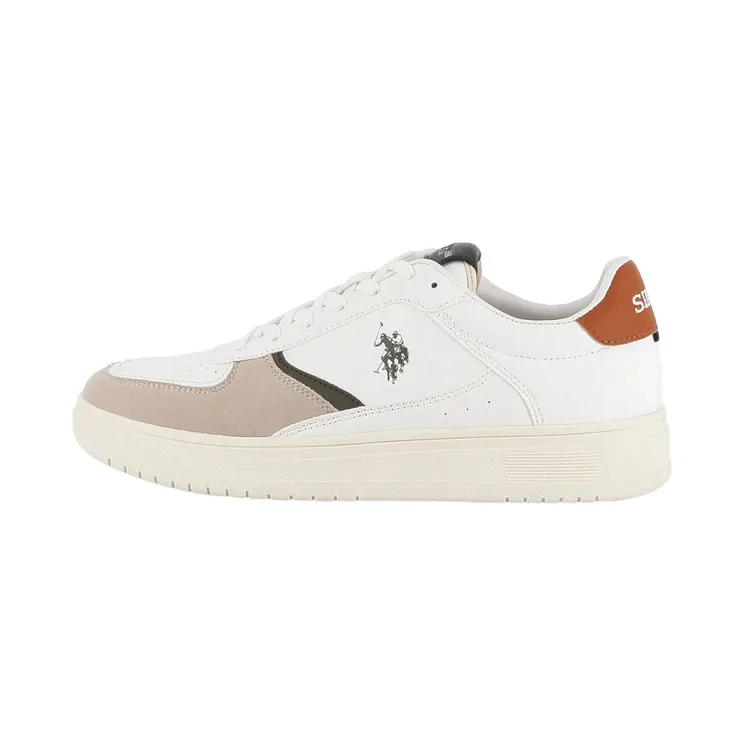 U.s. Polo Assn. White / Roasted Pecan (KOSMO015-WHI)