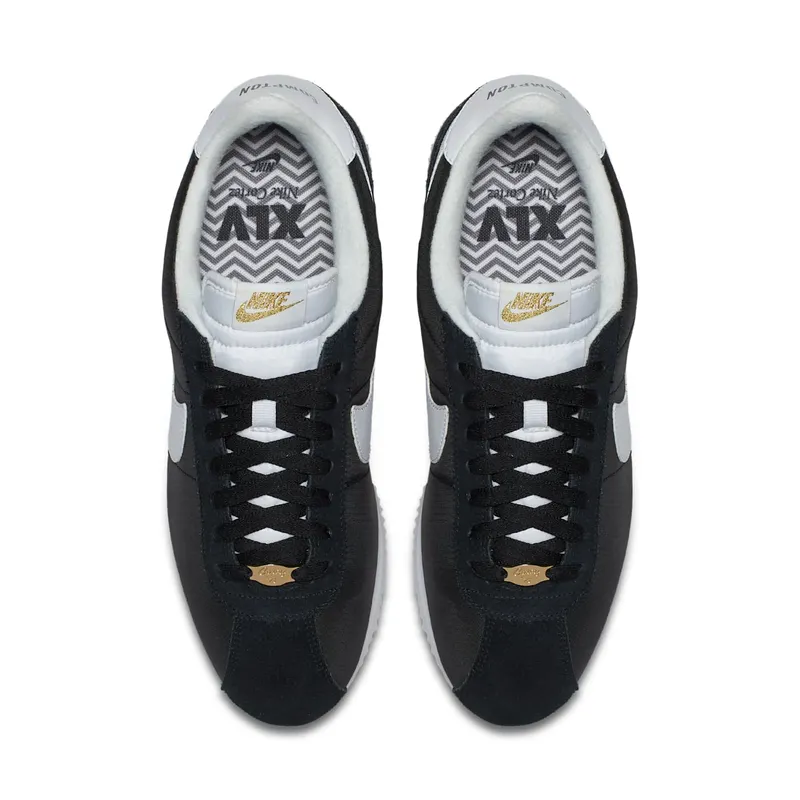 Nike Cortez Basic Nylon Compton Black/White-Metallic Gold (902804-001)