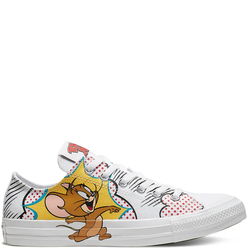 Converse Chuck Taylor All-Star Ox Tom and Jerry White/Multi-White (165732C)
