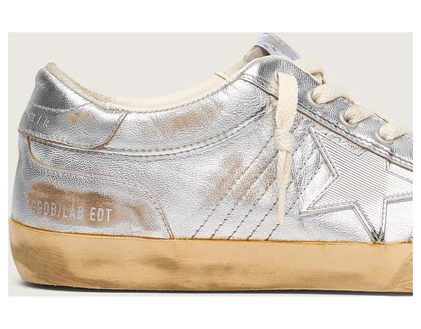 Golden Goose Super-Star Lab In Metallic Nappa With Silver Tpu Star (GWF00942.F007816.70100) (4)