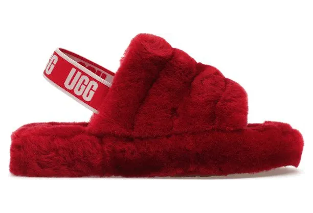 UGG Fluff Yeah Slide Ribbon Red (1098494K-RBRD)