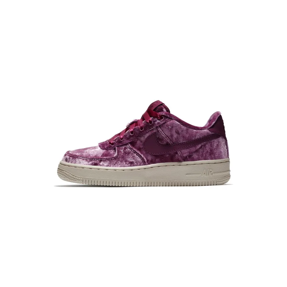 Nike Air Force 1 Low Crushed Velvet (GS) Tea Berry/Tea Berry-Bordeaux (849345-601)