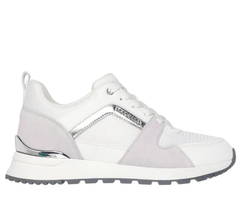 Skechers Runway – Posh Gal Sneaker White/Silver