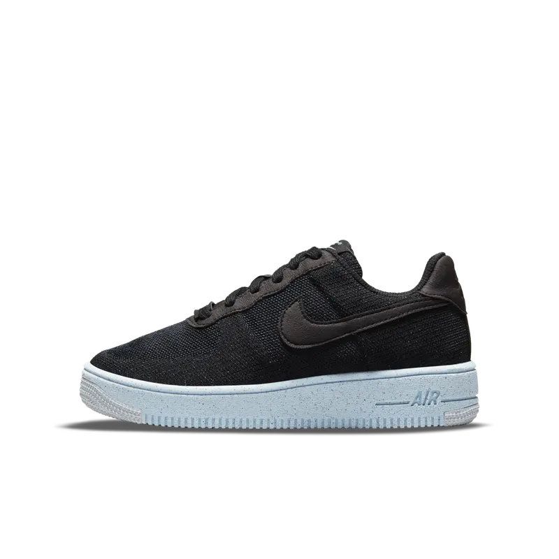 Nike Air Force 1 Crater Flyknit Black – “Black / Black / Chambray Blue” (DH3375-001)