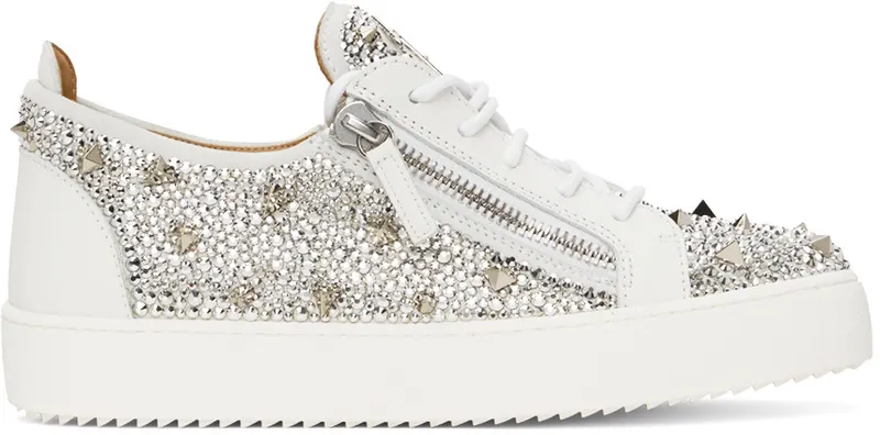 Giuseppe Zanotti White & Silver May London (RM20037-92175)