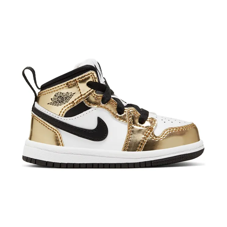 Air Jordan 1 Mid SE TD ‘Metallic Gold’ Metallic Gold/Black/Black (DC1424-700)