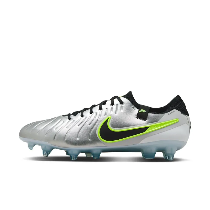 Nike Tiempo Legend 10 Elite SG-Pro AC Metallic Silver Volt Black (DV4329-001)