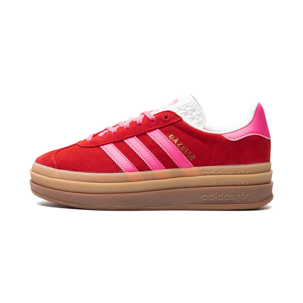 adidas Gazelle Bold Schuh Collegiate Red / Lucid Pink / Core White (IH7496)