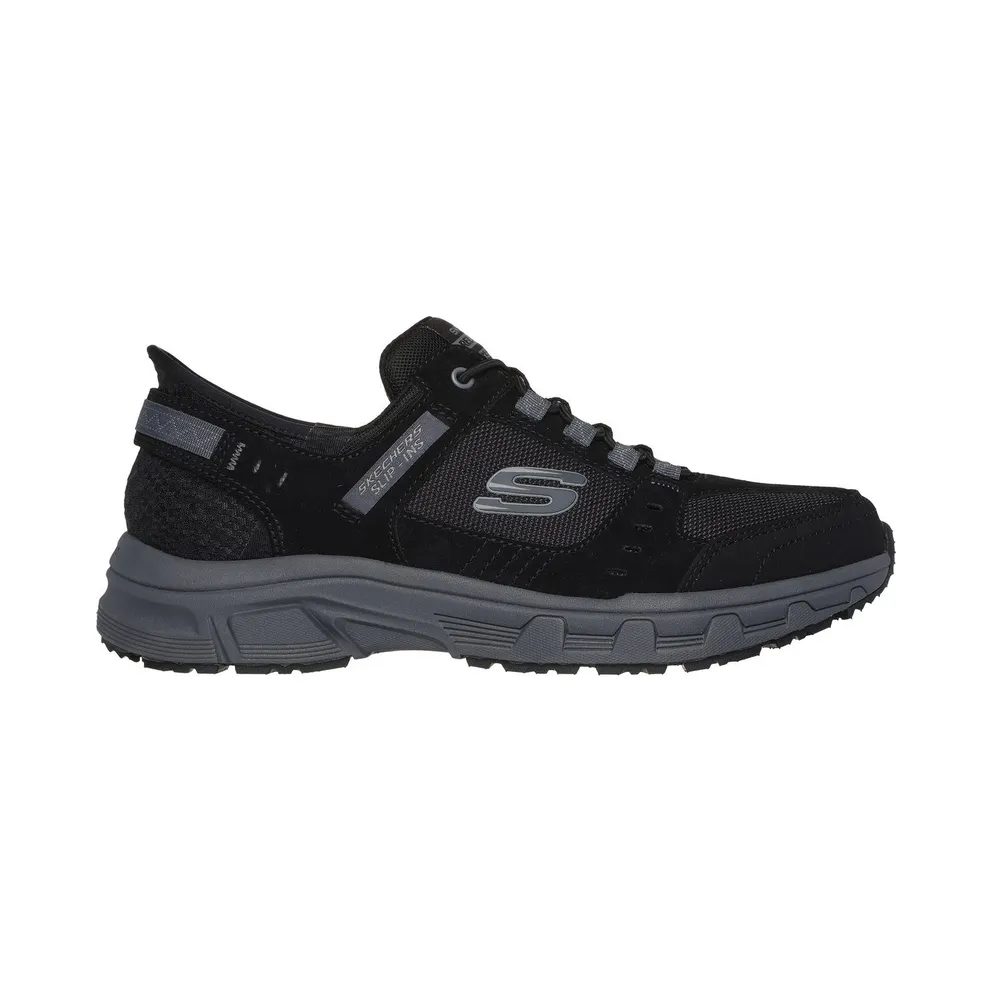 Skechers Slip-ins Relaxed Fit: Oak Canyon Sneaker Schwarz/Houtskool