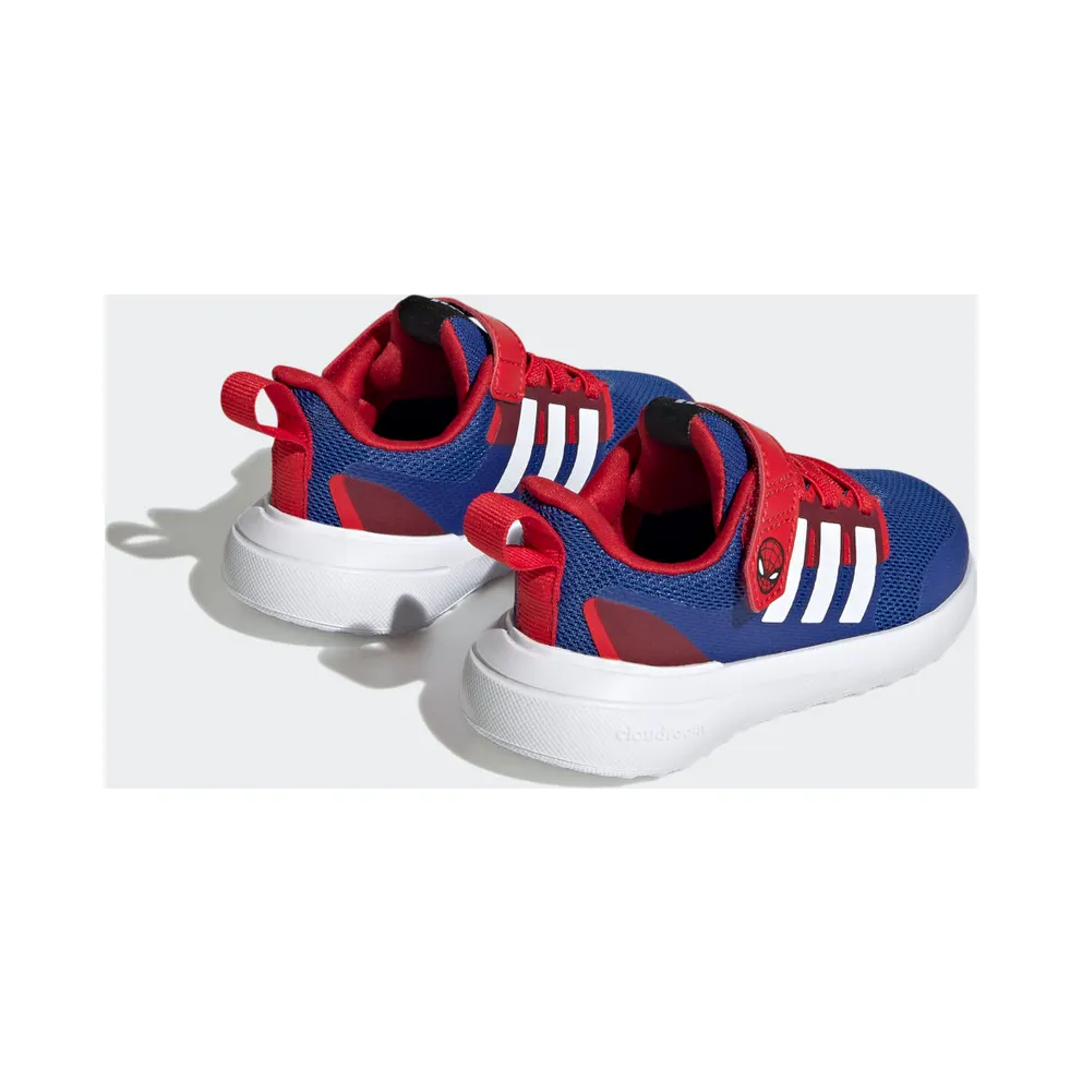 Adidas adidas x Marvel FortaRun 2.0 Spider-Man Cloudfoam Sport Running Elastic Lace Top Strap Royal Blue / Cloud White / Better Scarlet (HP9000)