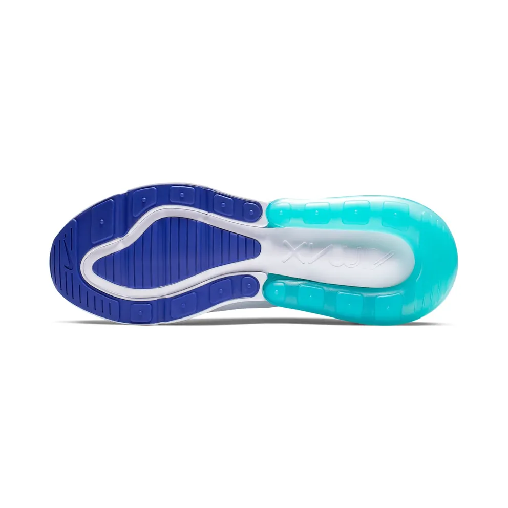 Nike Air Max 270 White Hyper Jade Deep Royal Blue White/Hyper Jade-Deep Royal Blue (CI2451-100)