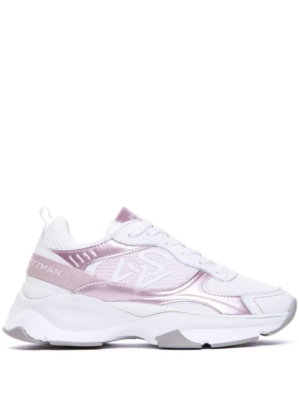 Stuart Weitzman mit Kontrasteinsätzen – White (SK267SWTRAINERCFG)