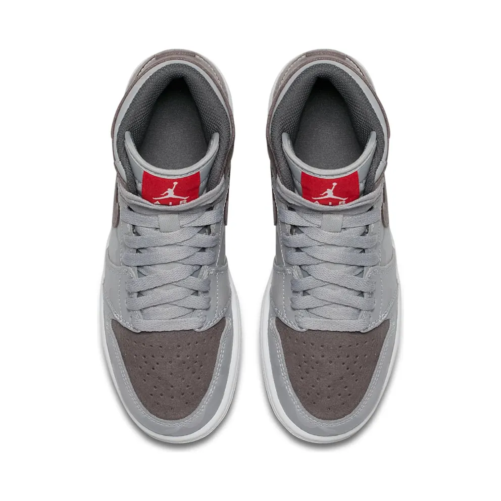 Jordan 1 Retro High Camo 3M Wolf Grey (GS) Wolf Grey/Dark Grey-White-University Red (822858-027)