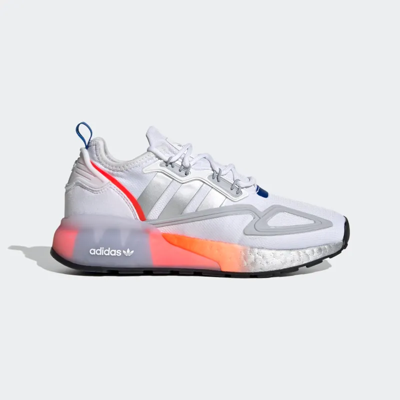 adidas ZX 2K Boost Cloud White / Silver Metallic / Glow Blue (FY5694)