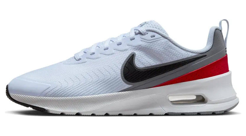 Nike Air Max Nuaxis Football Grey White Gym Red (FD4329-002)