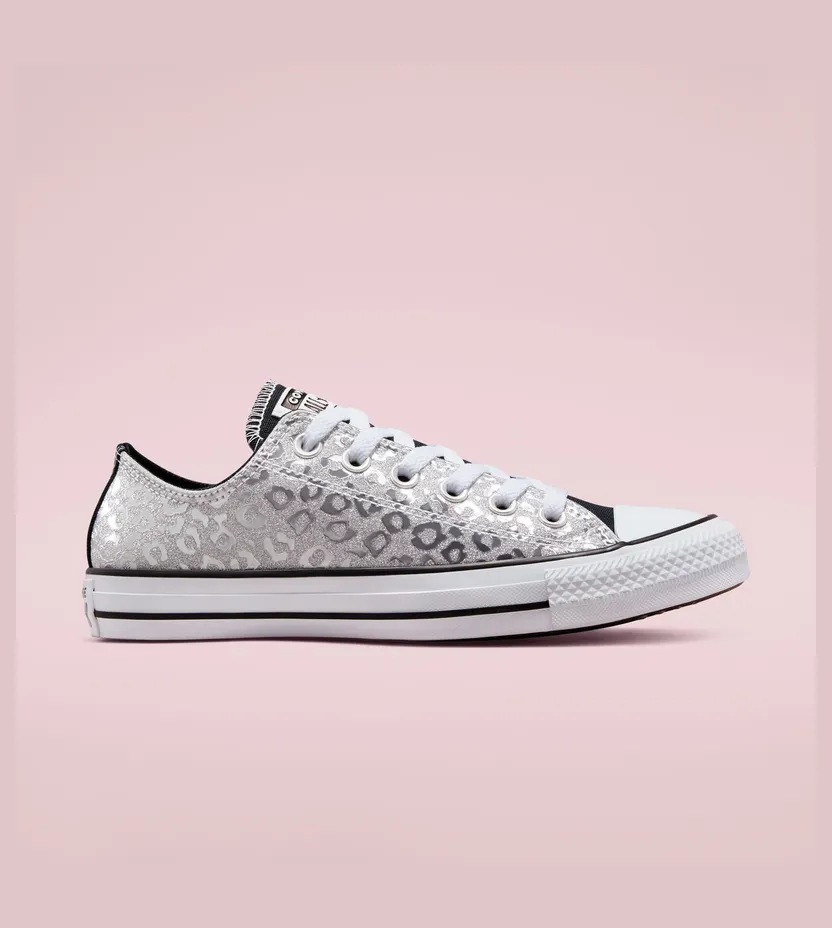 Converse Authentic Glam Chuck Taylor All Star Zilver/wit/wit (572042C)