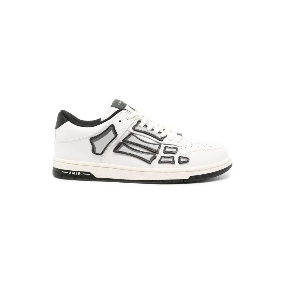 AMIRI Skel Low Top White Black (PS24MFS005-111)