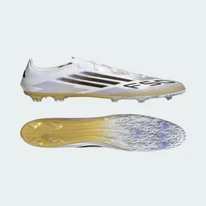 adidas F50 Elite Firm Ground Boots Kids “Cloud White / Core Black / Gold Metallic” (JH7713)