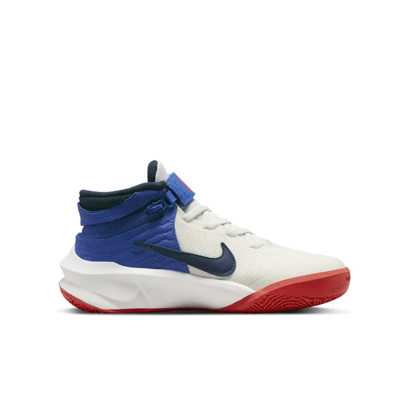 Nike Team Hustle D 10 FlyEase Older Kids’ Easy On/Off Basketball White (DD7303-103)