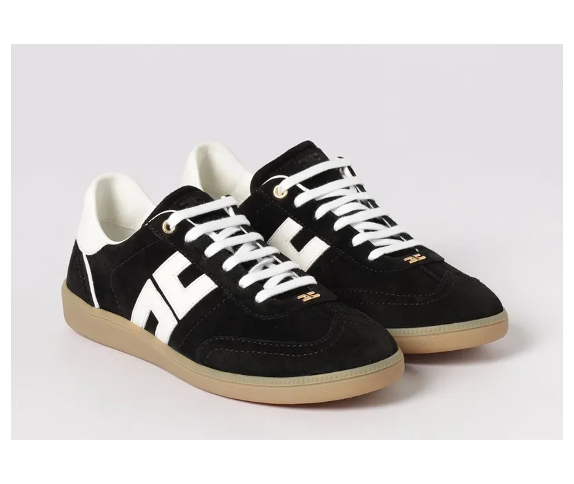 Elisabetta Franchi Suede Sneakers Black (SA61G61E2314)