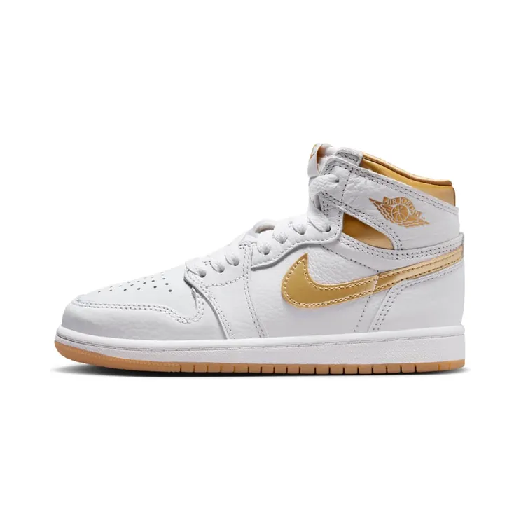 Air Jordan 1 Retro High OG PS “White / Gum Light Brown / Metallic Gold” (FD2597-107)