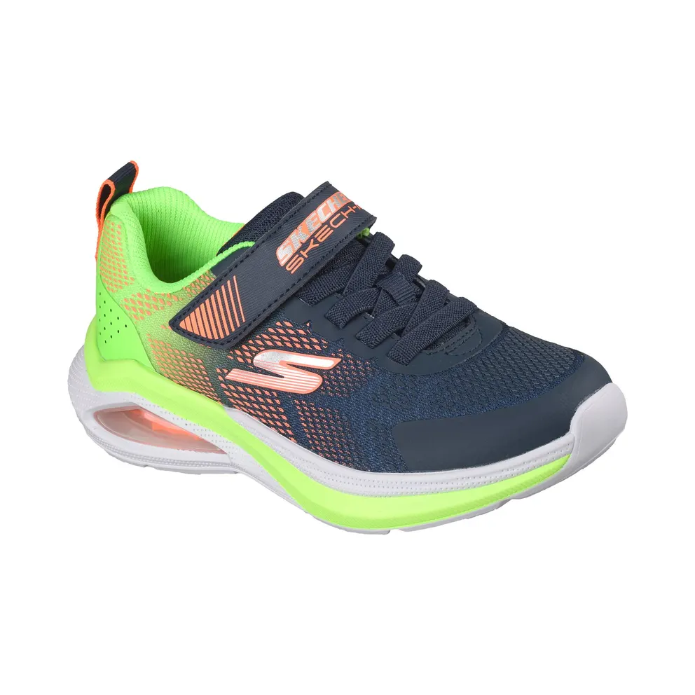Skechers Microspec Max Velocity Sneaker Marine/Limoen