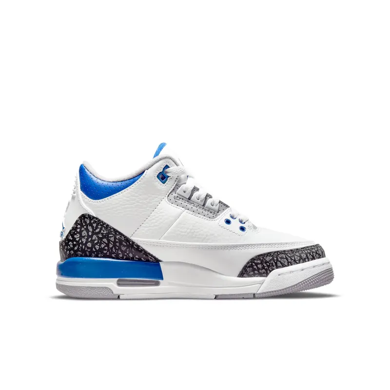 Air Jordan 3 Retro Racer Blue (GS) (2021) (398614-145)