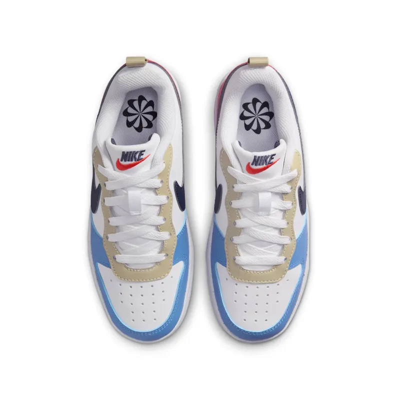 Nike Court Borough Low Recraft White Light Crimson Blue Beyond Thunder Blue (DV5456-124)