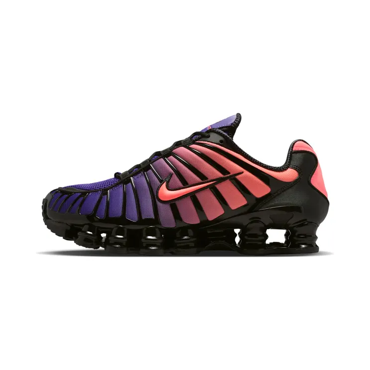 Nike Shox TL “Court Purple / Black / Metallic Silver / Hot Lava” (AV3595-501)
