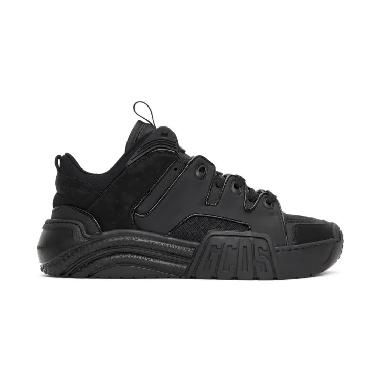 GCDS Black Slim Skate Sneakers (FW21M010100)