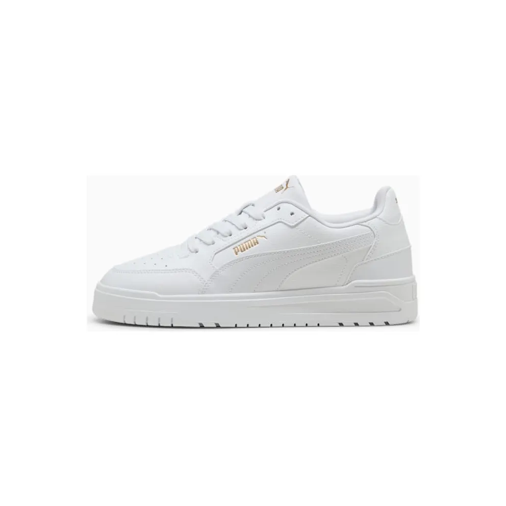 Puma Shuffle Downtown PUMA White-PUMA White-PUMA Gold (402596-01)