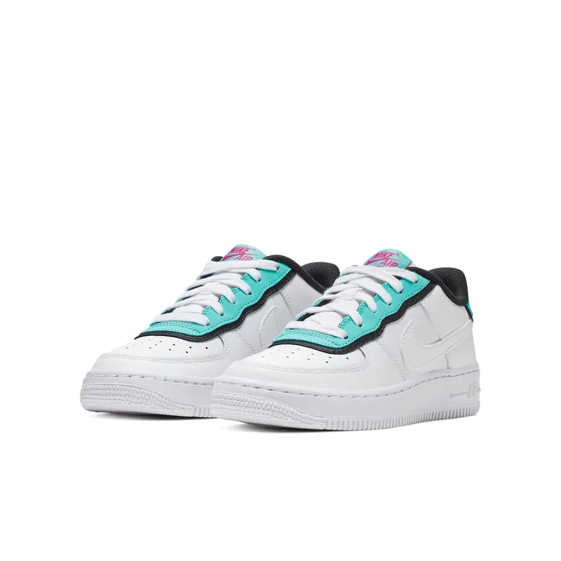 Nike Air Force 1 LV8 1 DBL GS “Double Layer – Aqua Black” (BV1084-100)