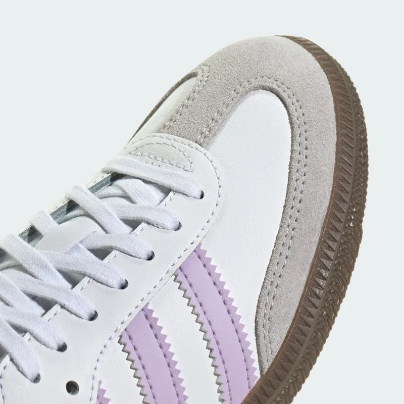 Adidas Samba OG GS “Cloud White / Powder Plum / Gum” (JQ2842)