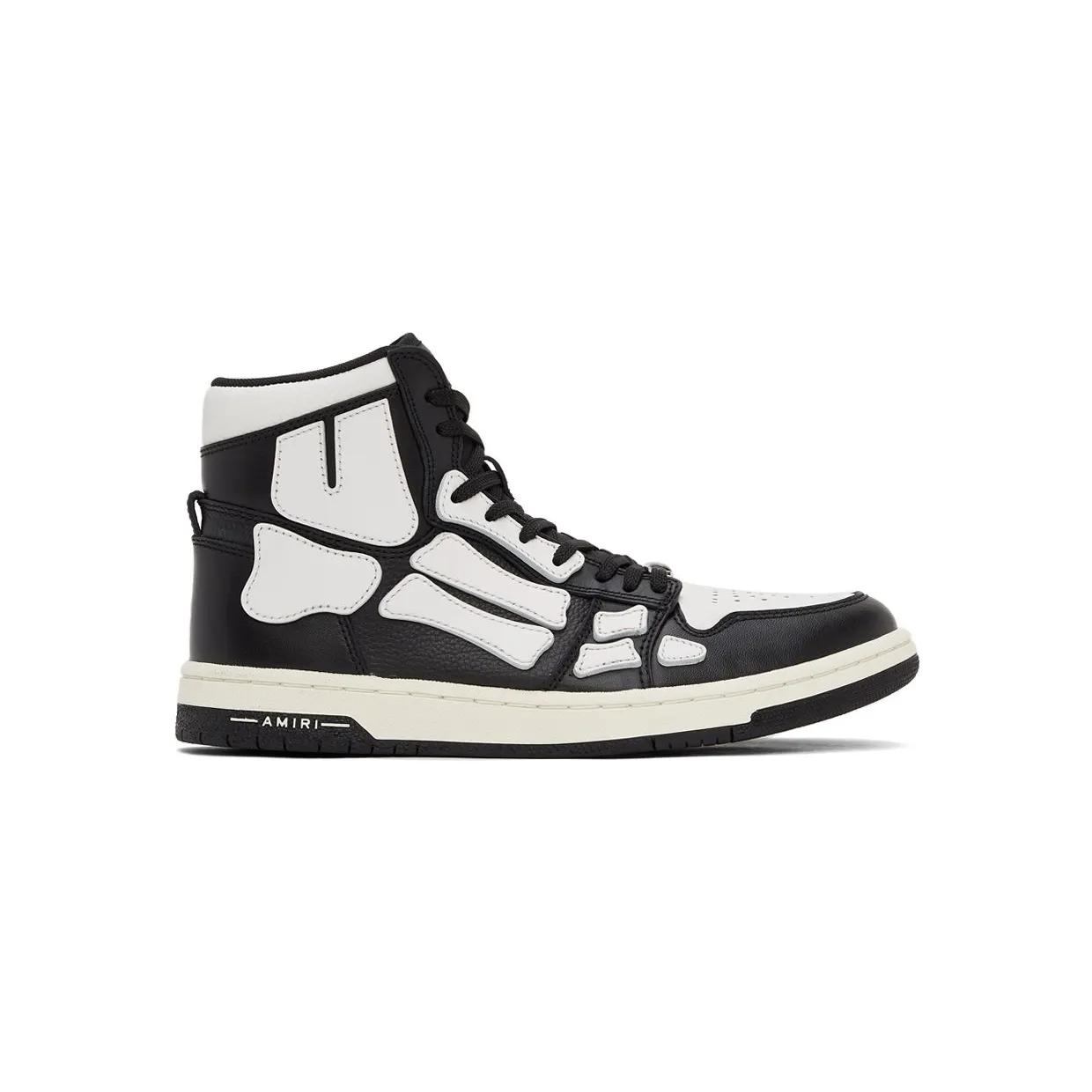 AMIRI Skel Top Hi Black Black White (PS22MFS002004)