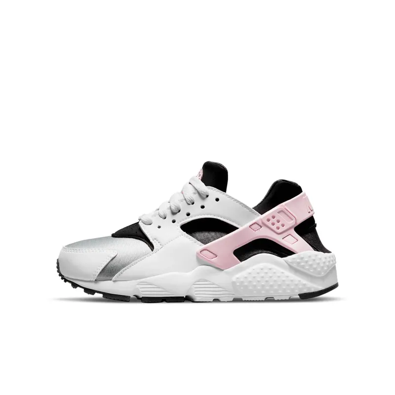 Nike Huarache Run “White / Grey Fog / Off-Noir / Pink Foam” (654275-115)