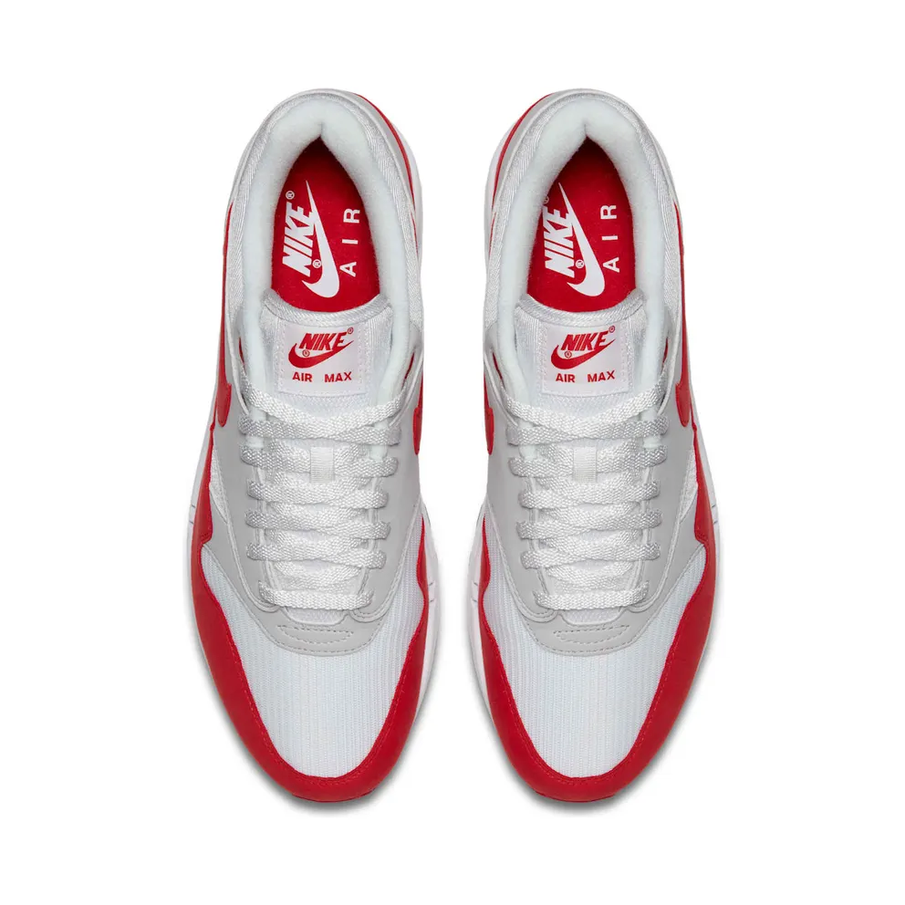 Nike Air Max 1 Anniversary Red (2017) White/University Red-Neutral Grey-Black (908375-100)