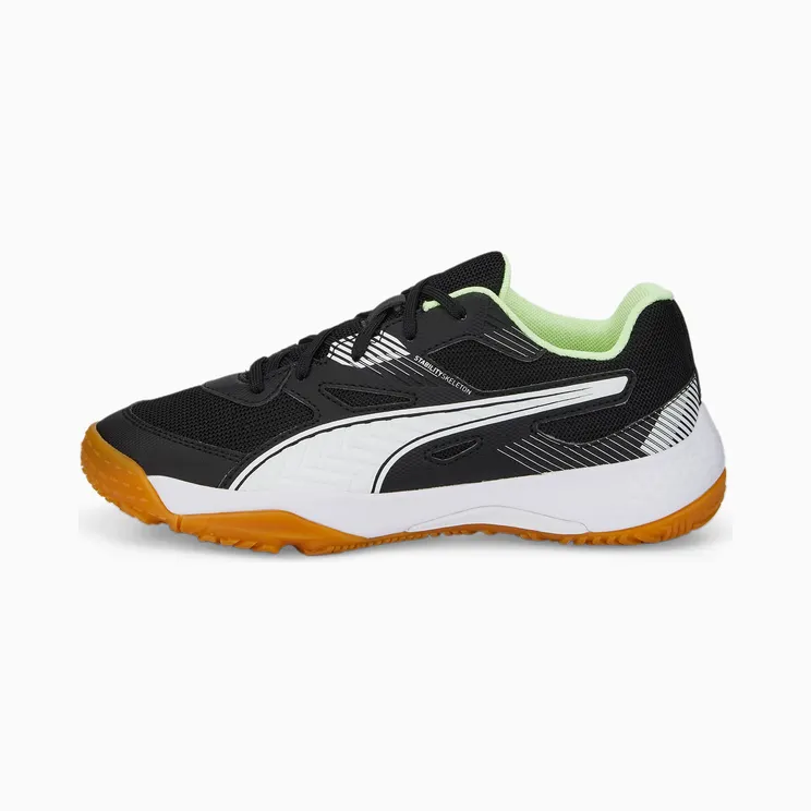 Puma Solarflash II Indoor Sports Shoes Youth Wit/Zwart (106883-01)