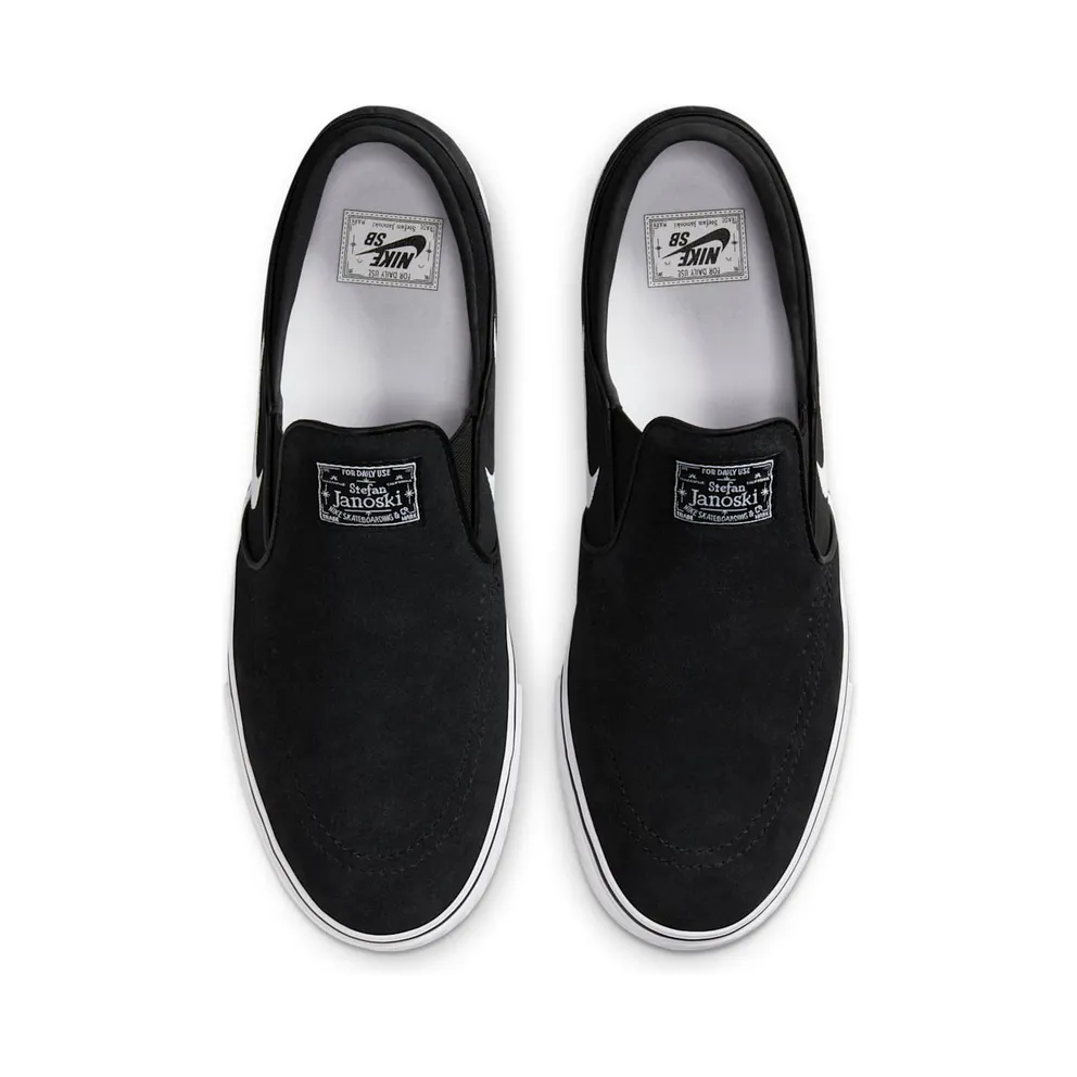 Nike SB Stefan Janoski+ Slip Black White (FN5893-001)
