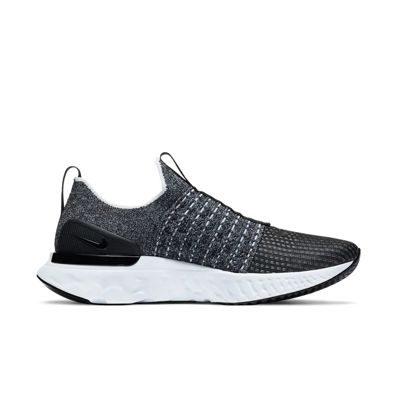 Nike React Phantom Run Flyknit 2 Black White Blend Black/White (CJ0277-003)
