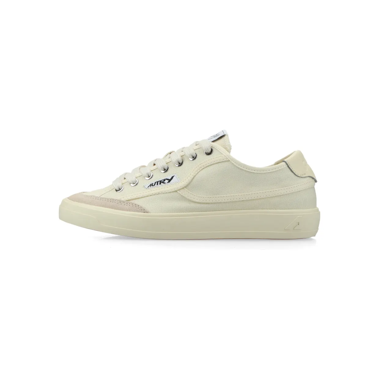 Autry Windscape Low Cream Canvas Suede