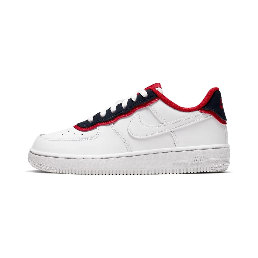Nike Air Force 1 Low Double Layer White Obsidian Red (PS)