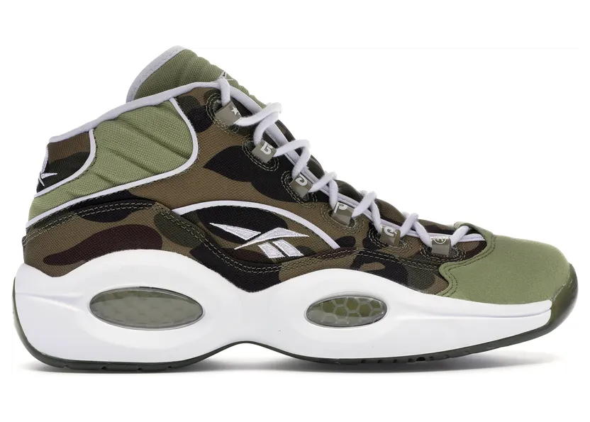 Reebok Question Mid Mita X Bape 1st Camo (Other Brands Reebok)