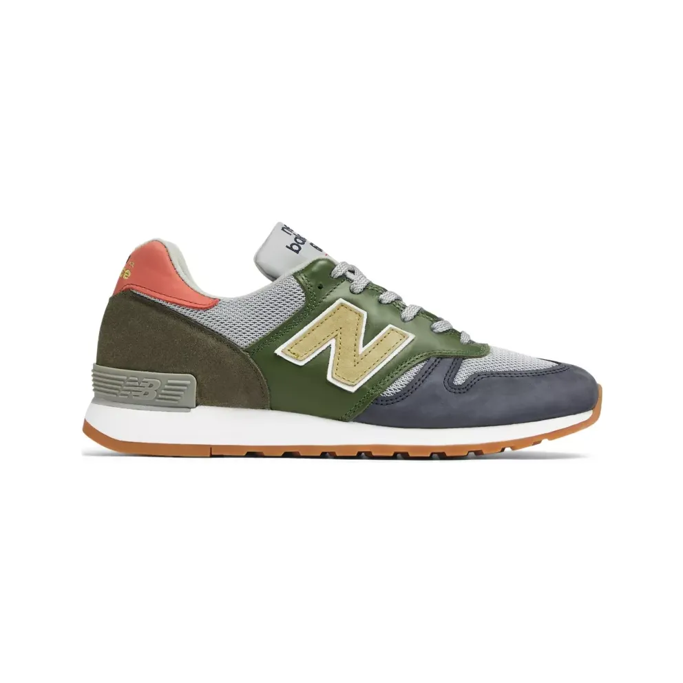New Balance Herren MADE UK 670 – Grün/Grau/Pink, Grün/Grau/Pink (M670SPK)