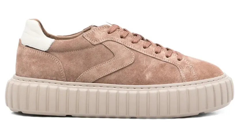 SERGIO MORETTI FIRENZE Sneakers met geribbelde zool – Beige (601525205)