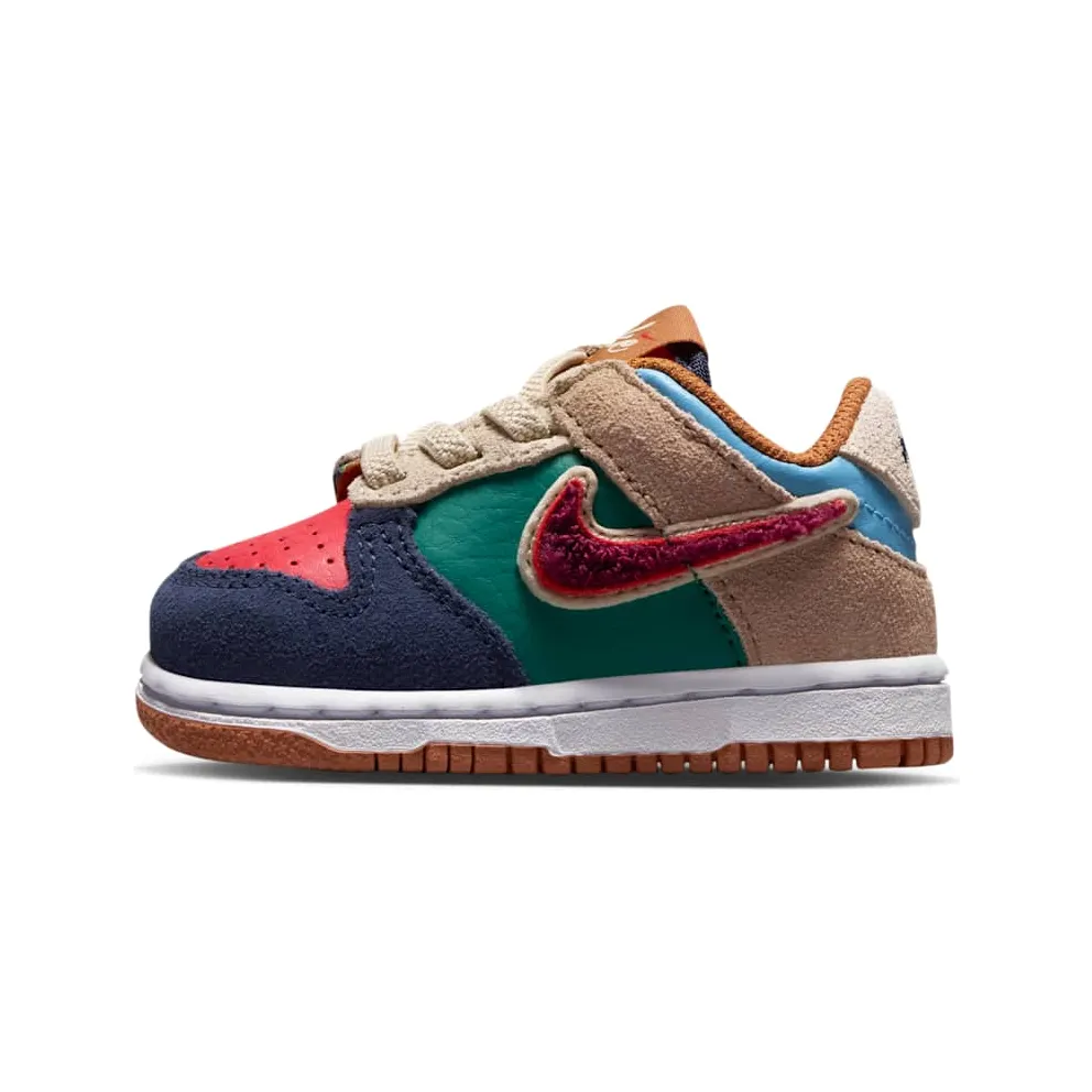 Nike Dunk Low TD “Midnight Navy / Green Noise / Linen / Speed Red” (IV6200-410)